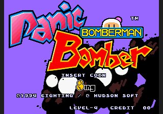 Panic Bomber Title Screen